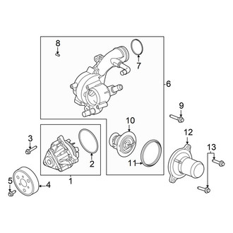 Ford OE - Cooling - Water Pump (2.0L)