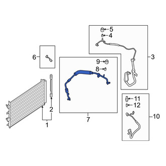 Ford OE - A/C Refrigerant Suction Hose