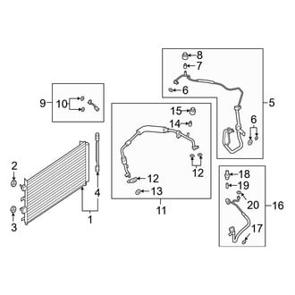 Ford OE - Air Conditioner & Heater - Condenser (2.0L)