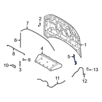 Ford OE - Front Left Hood Hinge