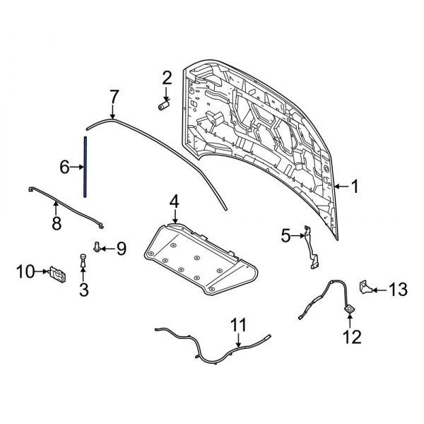 Hood Hinge Seal