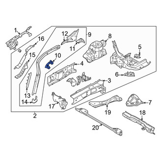 Ford OE - Left Fender Rail Bracket