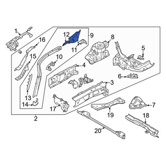 Ford OE - Front Left Lower Fender Rail Reinforcement