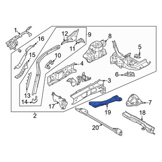 Ford OE - Front Left Lower Fender Rail Reinforcement