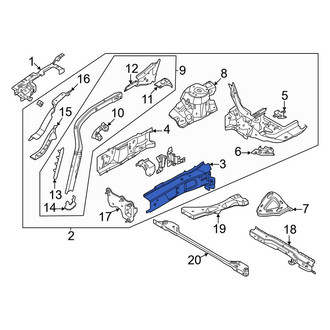 Ford OE - Front Right Inner Frame Side Member