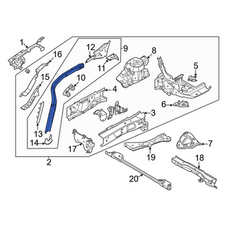 Ford OE - Front Right Fender Rail