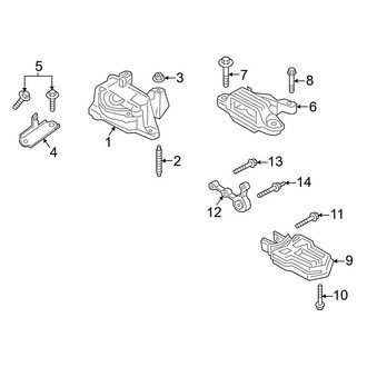 Ford OE - Engine / Transaxle - Engine & Transmission Mounting (1.5L)