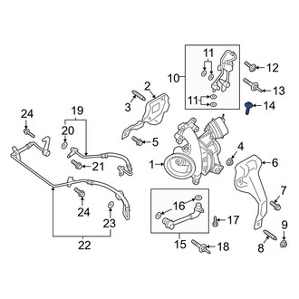 Ford OE - Turbocharger Oil Line Bolt