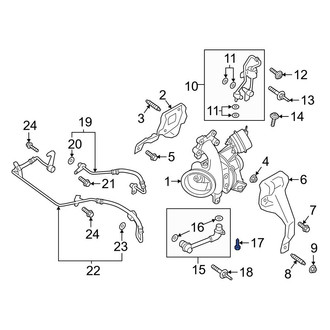 Ford OE - Turbocharger Oil Line Bolt
