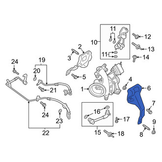 Ford OE - Turbocharger Mount Heat Shield