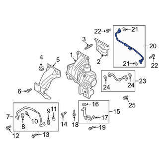 Ford OE - Turbocharger Coolant Line