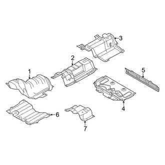 Ford OE - Exhaust System - Heat Shields (1.5L)