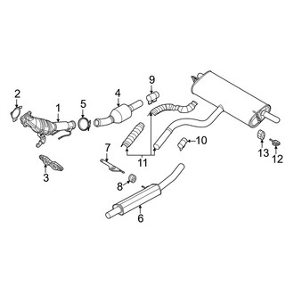 Ford OE - Exhaust System - Exhaust Components (2.0L)