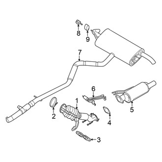 Ford OE - Exhaust System - Exhaust Components (2.0L)