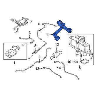 Ford OE - Right Evaporative Emissions System Lines