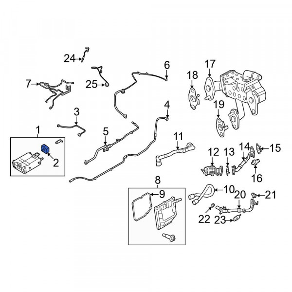 Ford OE HU5Z9F945F Vapor Canister Purge Solenoid