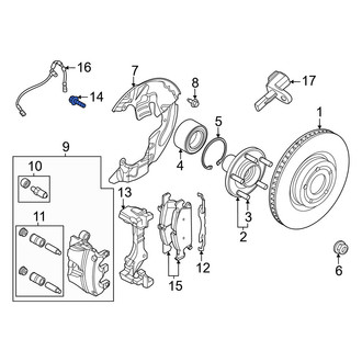 Ford OE - Disc Brake Caliper Anchor Plate Bolt