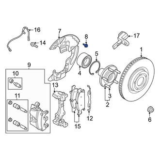 Ford OE - Brake Dust Shield Bolt