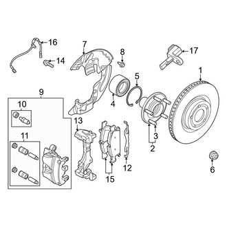 Ford OE - Front Suspension - Brake Components