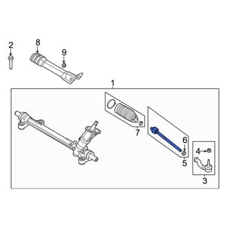 Ford OE - Right Outer Steering Tie Rod End