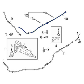 Ford OE - Front Upper Windshield Washer Hose