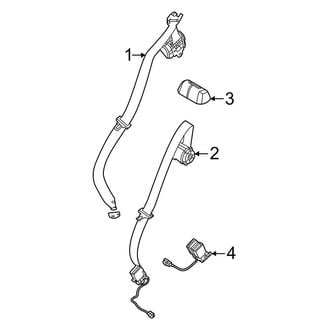 Ford OE - Restraint Systems - Rear Seat Belts