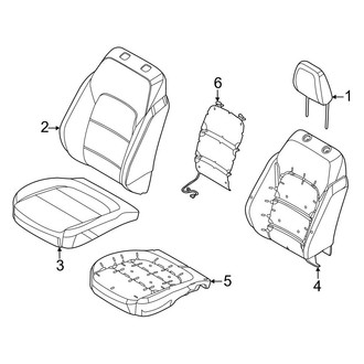 Ford OE - Seats & Tracks - Passenger Seat Components (Covers & Pads)