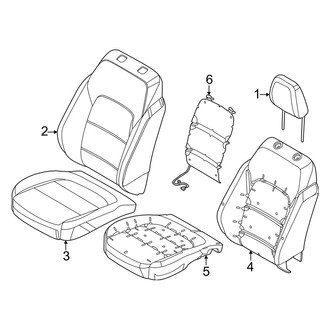 Ford OE - Seats & Tracks - Driver Seat Components (Covers & Pads)