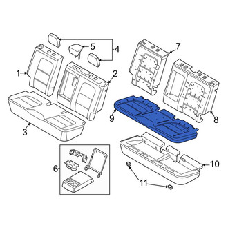 Ford OE - Rear Upper Seat Cushion Foam