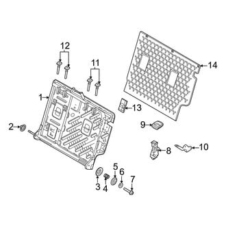 Ford OE - Seats & Tracks - Rear Seat Components (Frame & Trim, Seat Back, 60% Side)