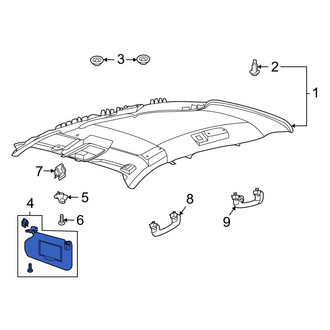 Ford OE - Left Sun Visor