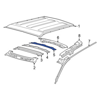 Ford OE - Rear Roof Bow