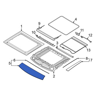 Ford OE - Front Left Sunroof Molding