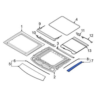 Ford OE - Front Right Sunroof Molding