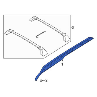 Ford OE - Left Roof Luggage Carrier Side Rail