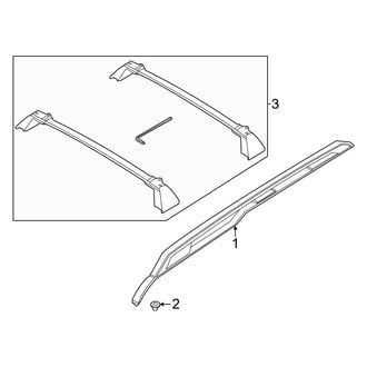 Ford OE - Roof - Luggage Carrier (With Sunroof), (Badlands / Big Bend / Outer Banks)