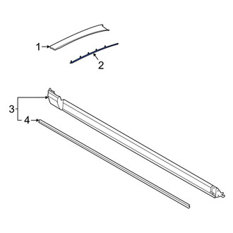 Ford OE - Front Left Windshield Molding Bracket