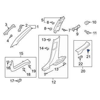 Ford OE - Door Sill Plate Clip