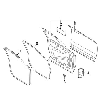 Ford OE - Front Door - Door & Components