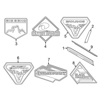 Ford OE - Front Door - Exterior Trim