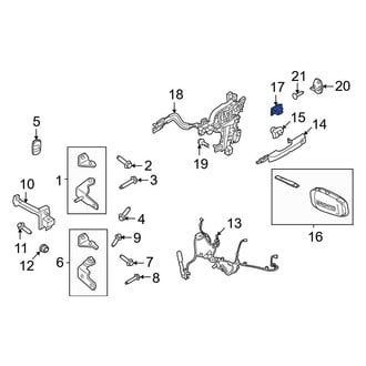 Ford OE - Rear Outer Interior Door Handle Trim