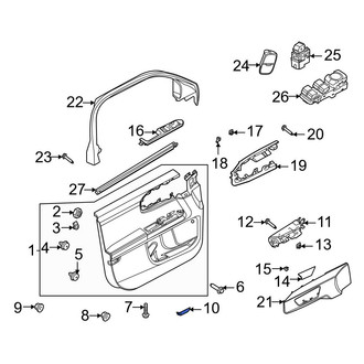 Ford OE - Front Left Door Interior Reflector