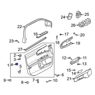 Ford OE - Upper Door Interior Trim Panel Retainer