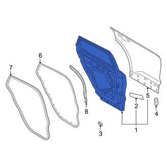 Ford OE - Rear Right Door Shell