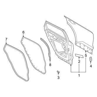 Ford OE - Rear Door - Door & Components
