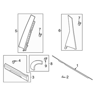 Ford OE - Rear Door - Exterior Trim