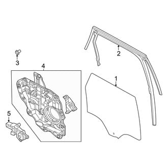 Ford OE - Rear Door - Glass & Hardware