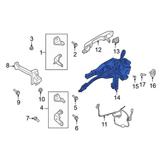Ford OE - Front Left Door Latch Assembly