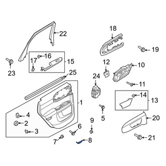 Ford OE - Rear Left Door Interior Reflector