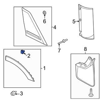 Ford OE - Door Molding Clip